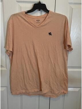 Express men’s T-shirt Xxl 2XL short sleeve peach